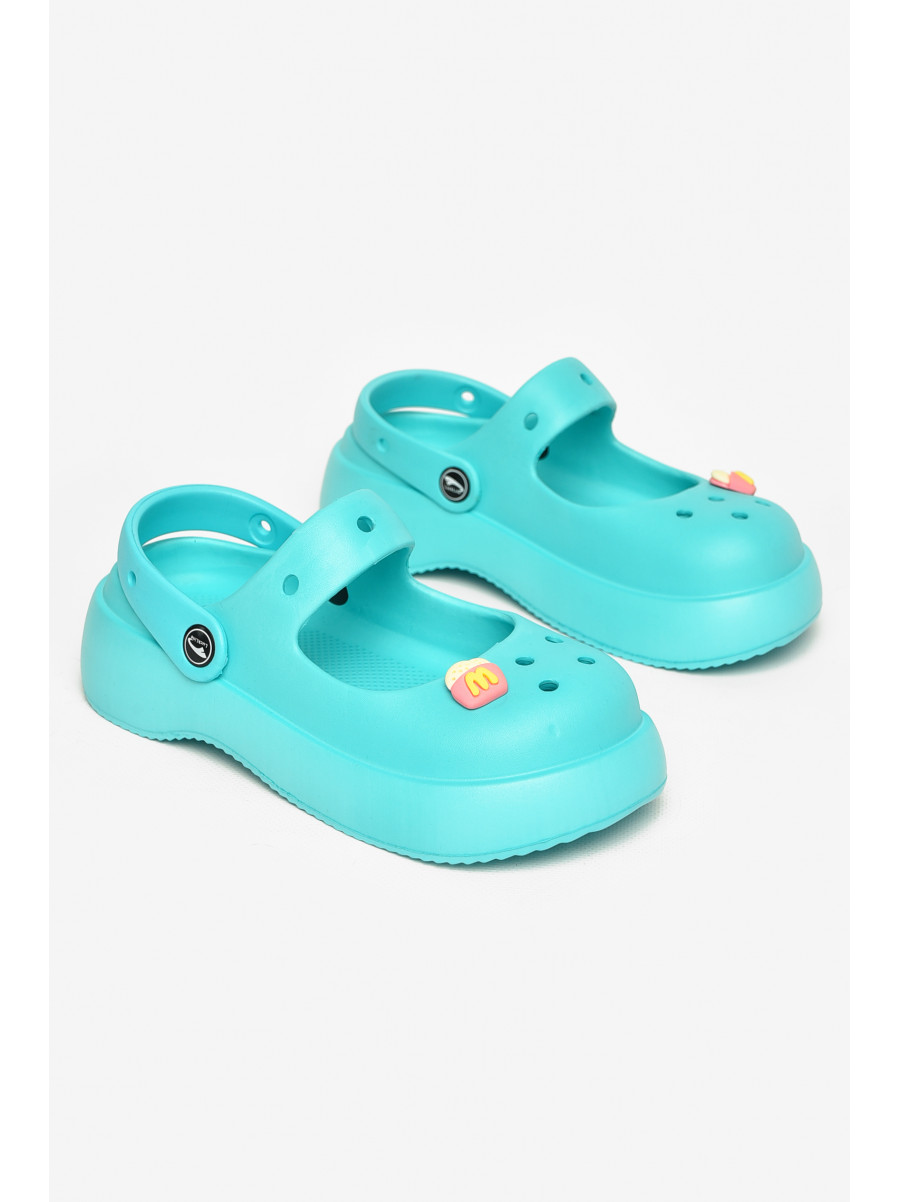 Крокси жіночі бірюзового кольору 5159-2 212626C