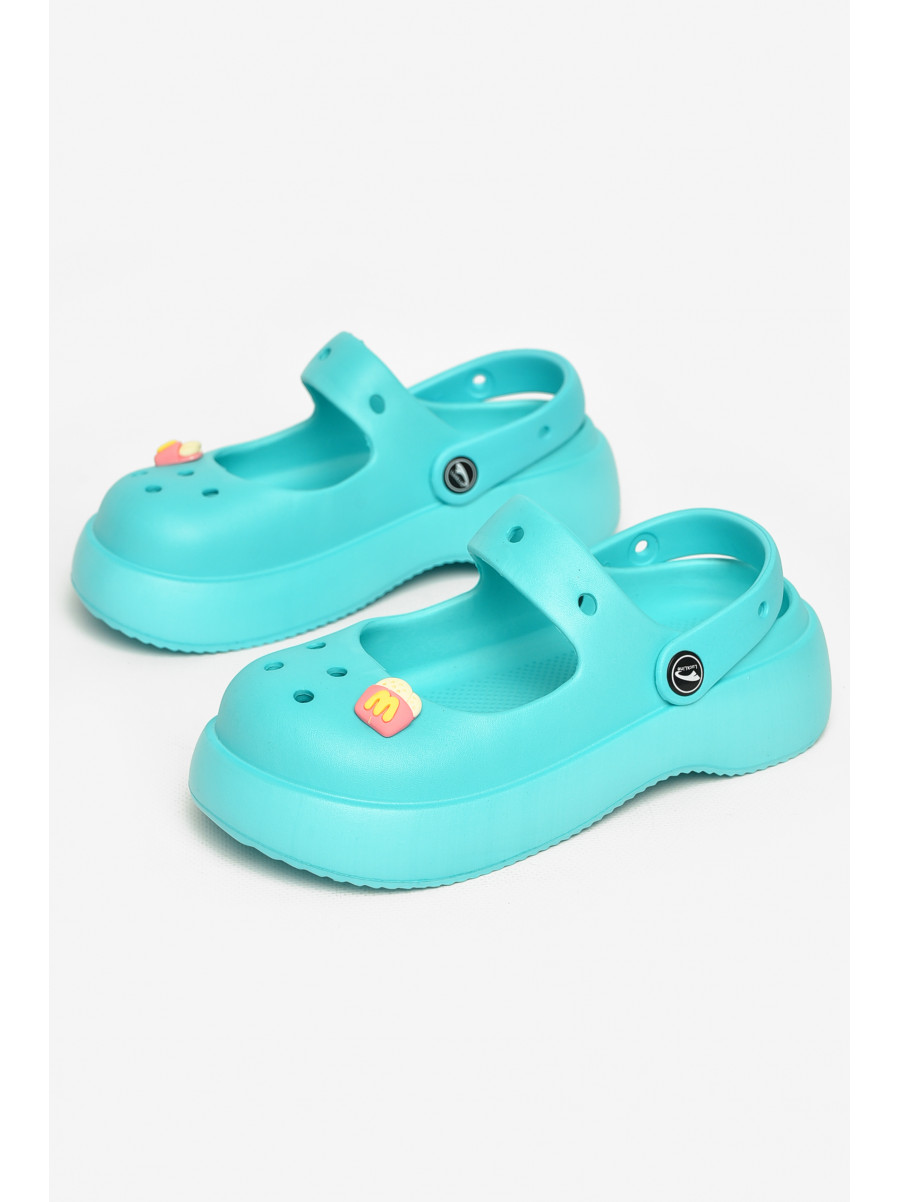 Крокси жіночі бірюзового кольору 5159-2 212626C