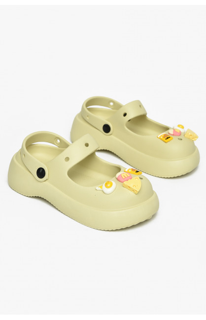 Кроксы женские оливкового цвета 5159-2 212627C