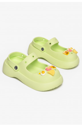 Крокси жіночі салатового кольору 5159-2 212630C