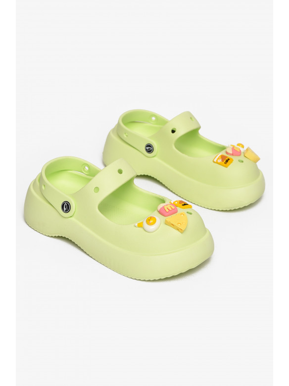 Крокси жіночі салатового кольору 5159-2 212630C