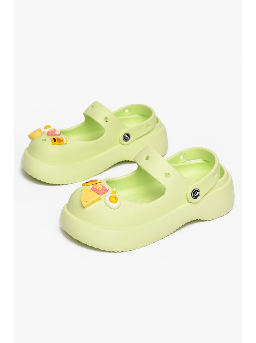 Крокси жіночі салатового кольору 5159-2 212630C