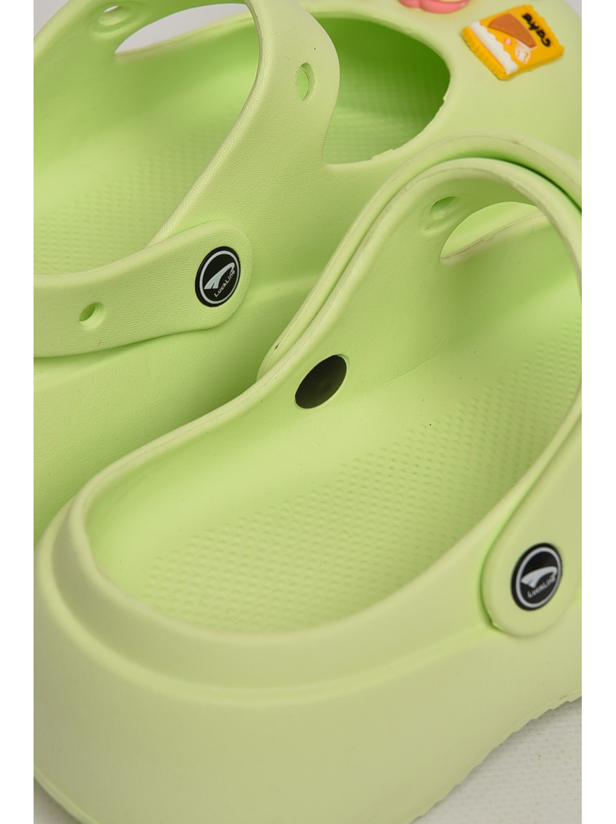 Крокси жіночі салатового кольору 5159-2 212630C