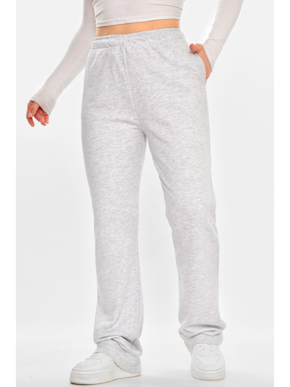 Спортивні штани жіночі однотонні сірого кольору 212640C