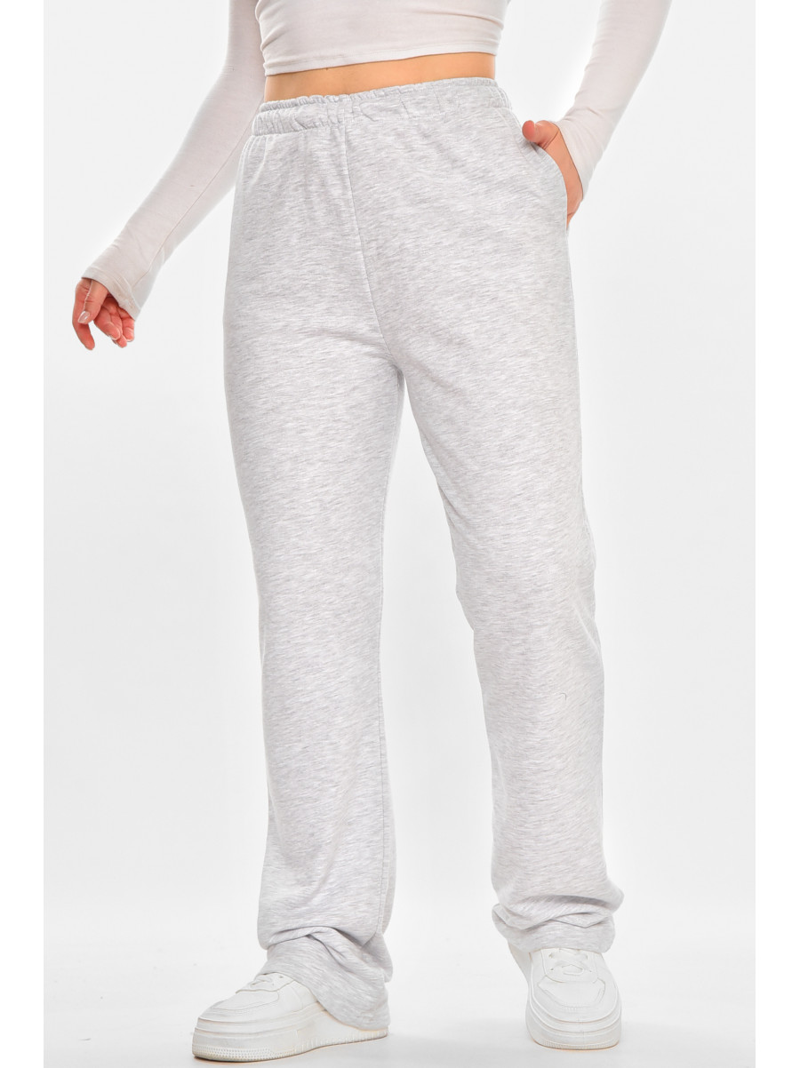 Спортивні штани жіночі однотонні сірого кольору 212640C