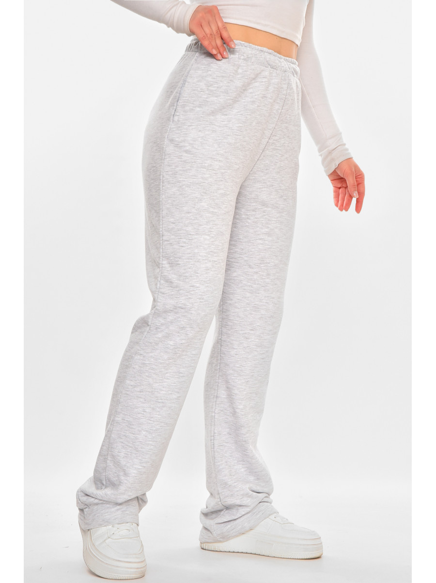 Спортивні штани жіночі однотонні сірого кольору 212640C