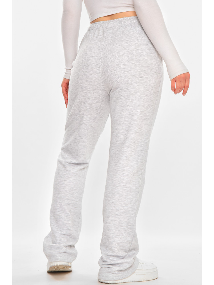 Спортивні штани жіночі однотонні сірого кольору 212640C