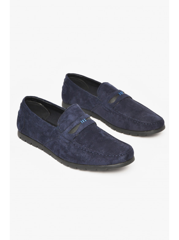 Мокасины мужские темно-синего цвета D161-2B 212644C