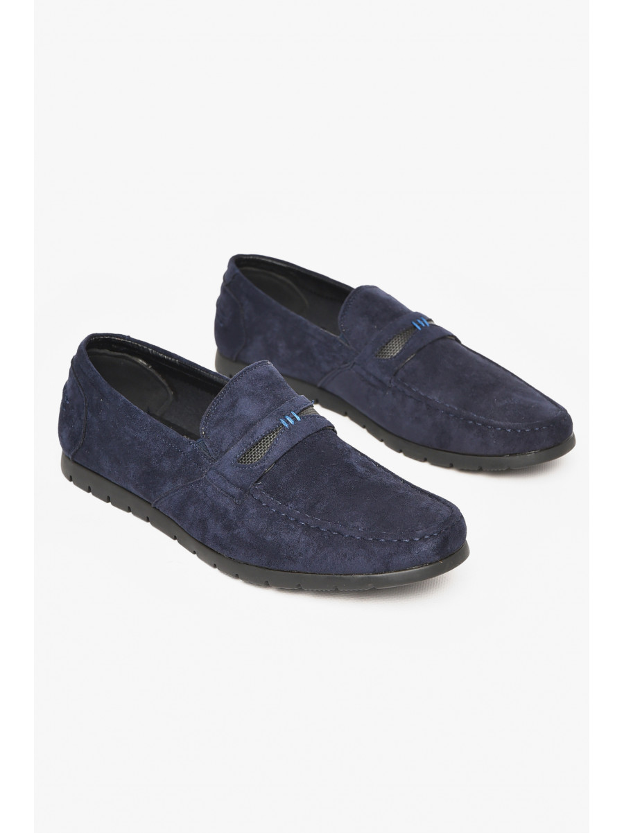 Мокасины мужские темно-синего цвета D161-2B 212644C