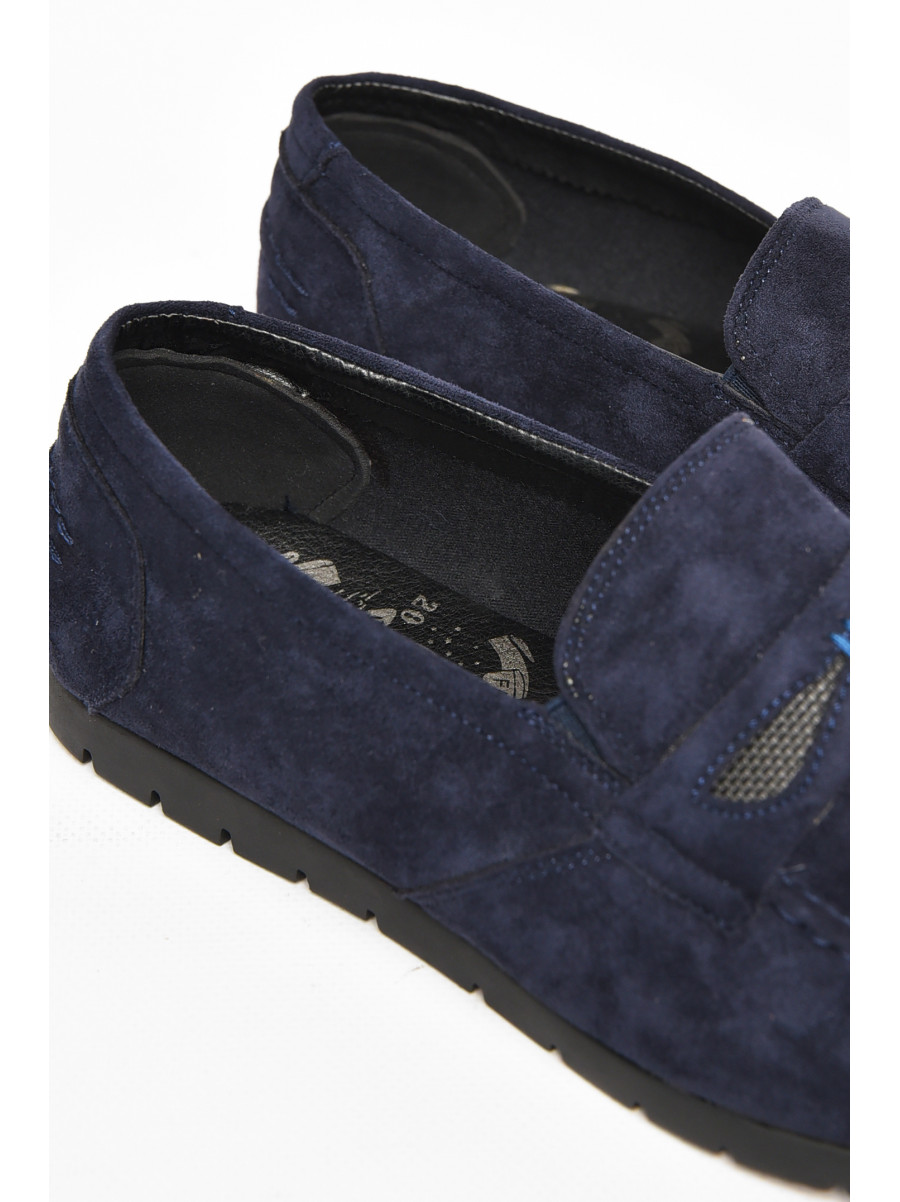 Мокасины мужские темно-синего цвета D161-2B 212644C