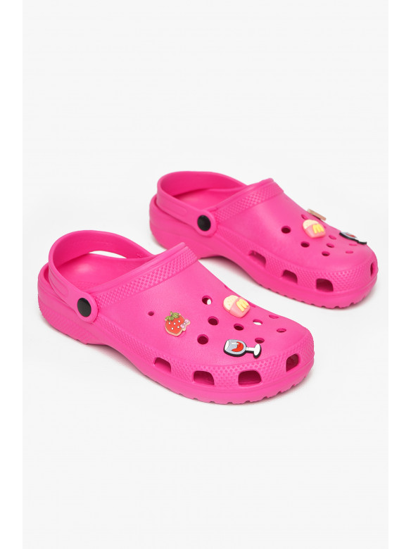 Крокси жіночі малинового кольору 3001 212645C