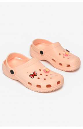 Крокси жіночі персикового кольору 3001 212647C