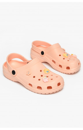 Крокси жіночі персикового кольору 3001 212649C