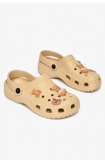 Кроксы женские бежевого цвета 3001 212650C