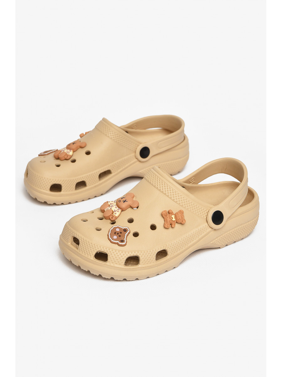 Кроксы женские бежевого цвета 3001 212650C