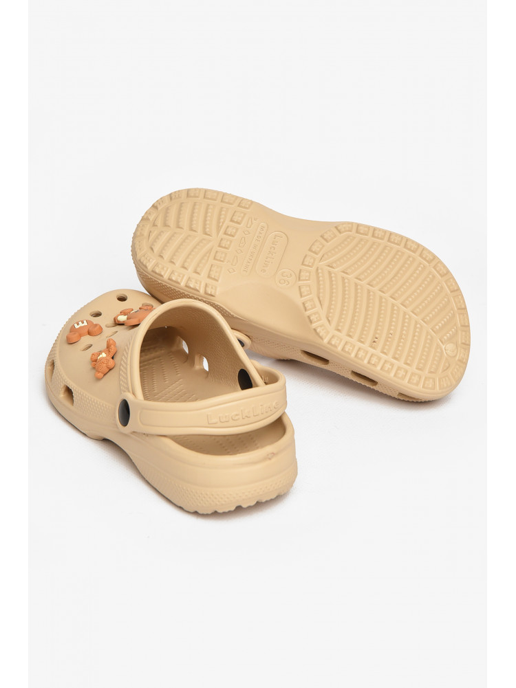 Крокси жіночі бежевого кольору 3001-2 212652C