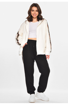 Спортивный костюм женский черного цвета с принтом T-380 212656C Спортивный костюм женский черного цвета с принтом T-380 212656C