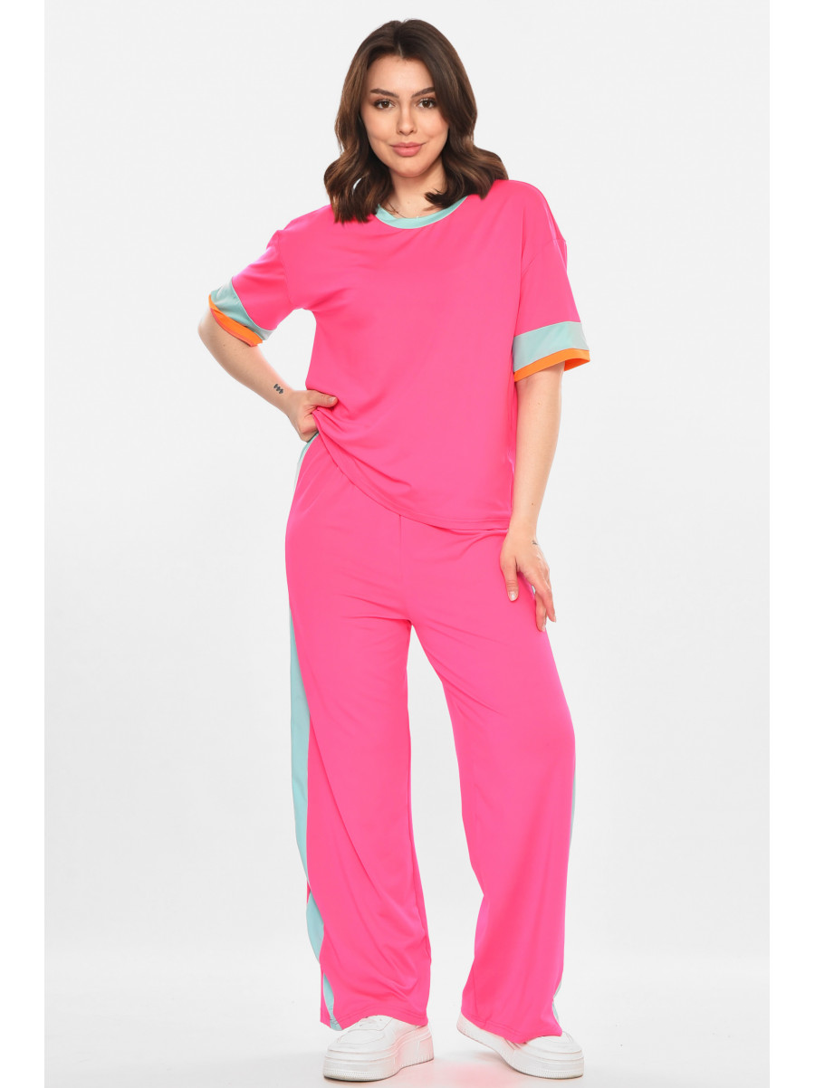 Спортивный костюм женский розового цвета 212657C