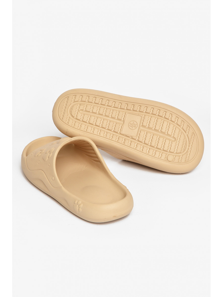 Шлепанцы пена женские бежевого цвета 5066-2 212658C