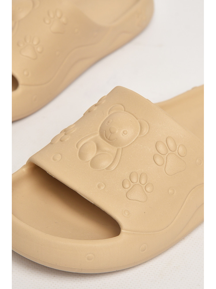 Шлепанцы пена женские бежевого цвета 5066-2 212658C
