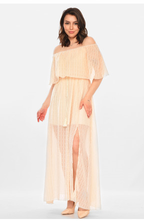 Сарафан женский бежевого цвета 212660C Сарафан женский бежевого цвета 212660C