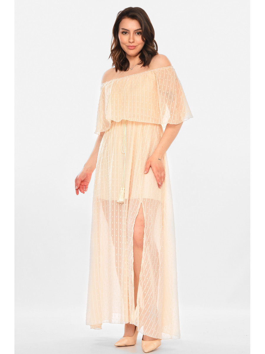 Сарафан женский бежевого цвета 212660C