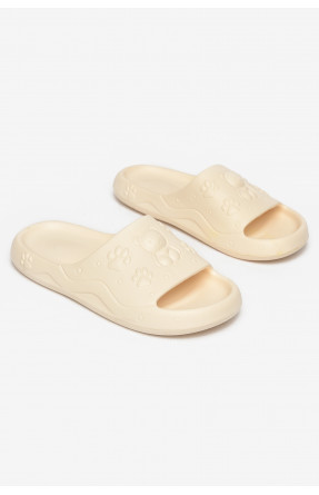 Шлепанцы пена женские молочного цвета 5066-2 212665C Шлепанцы пена женские молочного цвета 5066-2 212665C