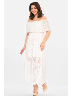 Сарафан жіночий білого кольору 212669C Сарафан жіночий білого кольору 212669C