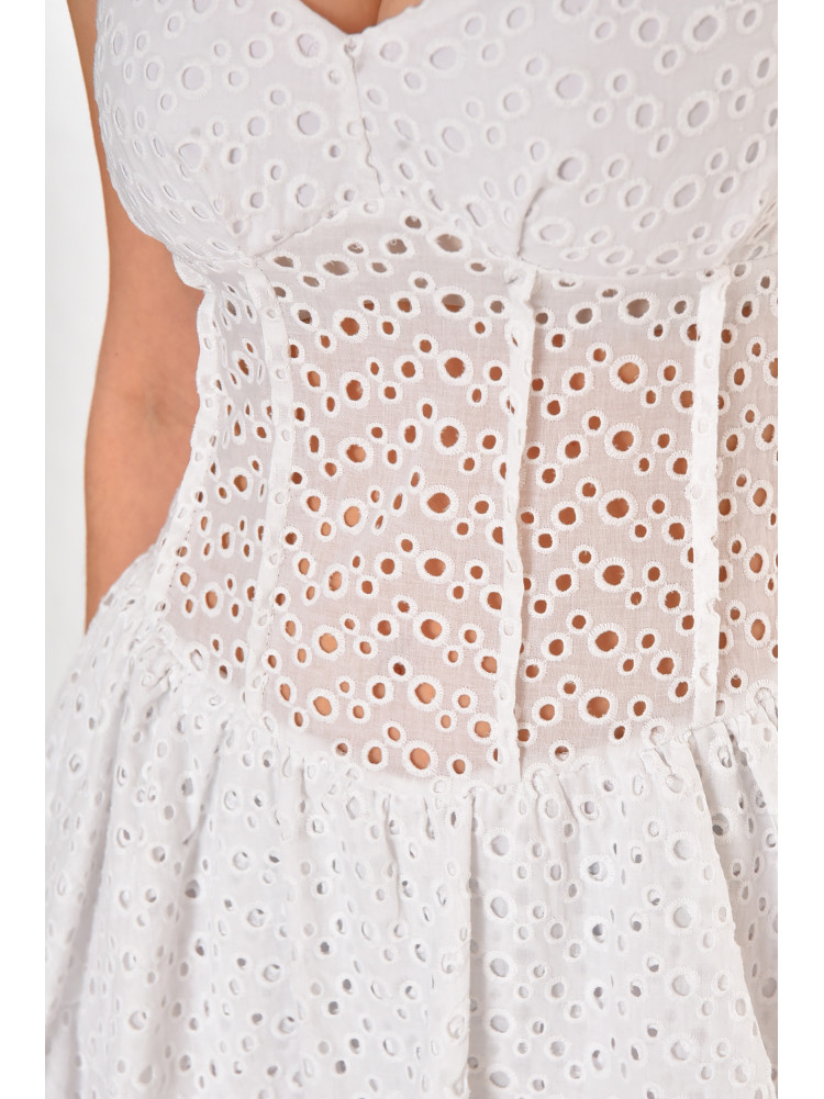 Сукня жіноча однотонна білого кольору 212673C