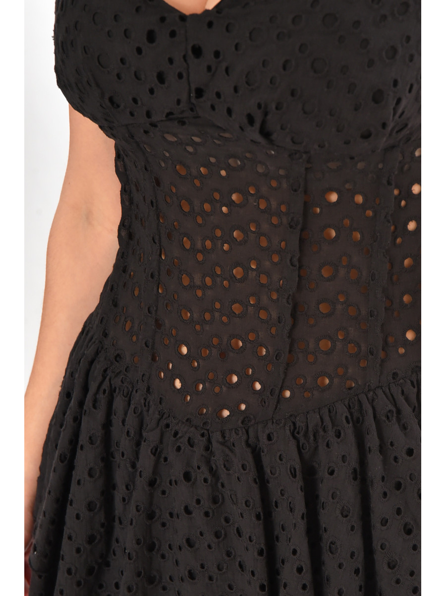 Сукня жіноча однотонна чорного кольору 212674C