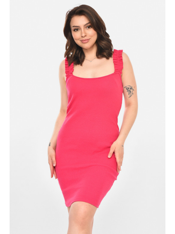 Платье женское трикотаж розового цвета 212682C
