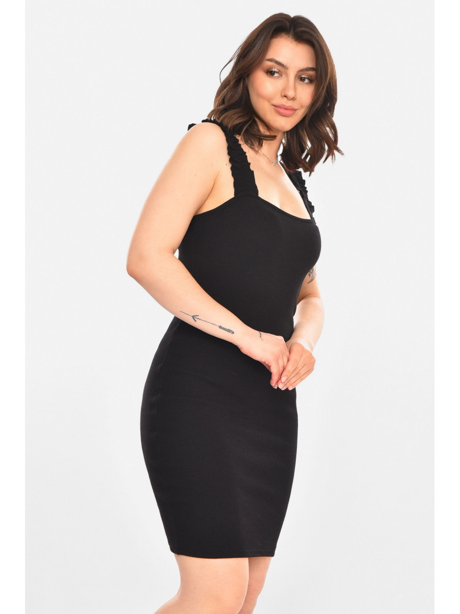 Платье женское трикотаж черного цвета 212684C