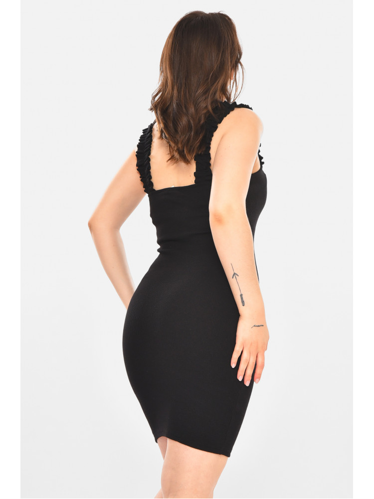 Платье женское трикотаж черного цвета 212684C