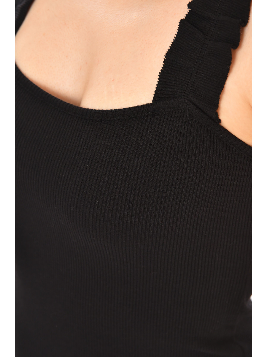 Платье женское трикотаж черного цвета 212684C