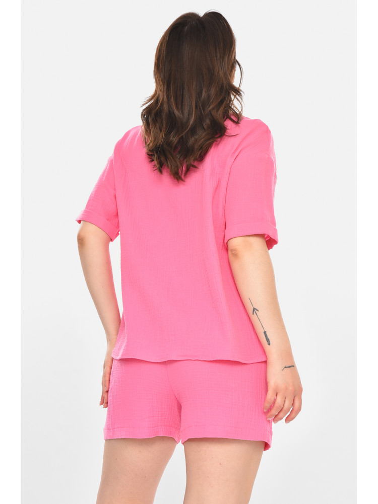 Костюм женский однотонный розового цвета 212698C