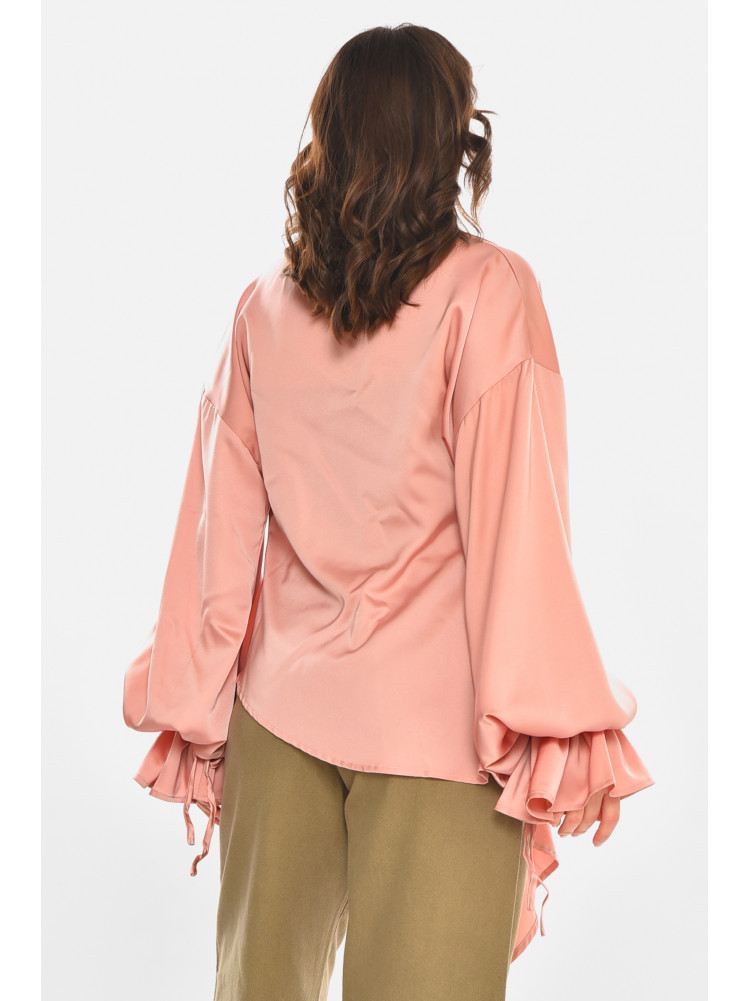 Рубашка женская однотонная пудрового цвета 212700C