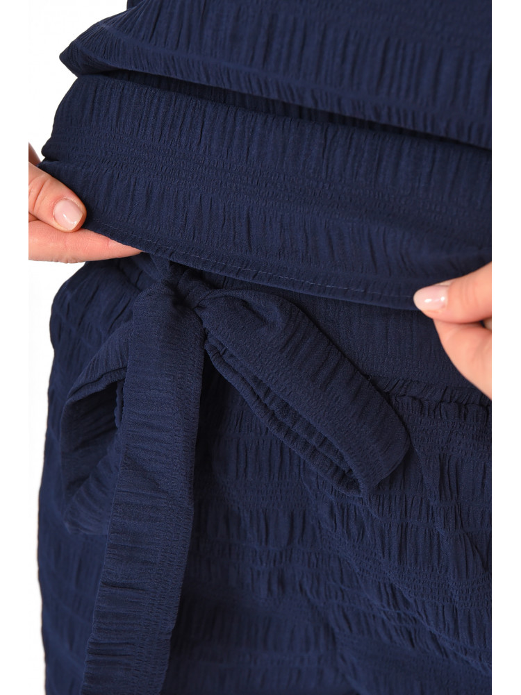 Костюм женский однотонный тёмно-синего цвета 212705C