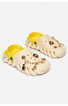 Кроксы детские молочного цвета 5161-3 212725C