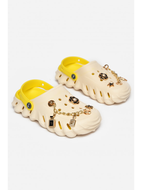 Кроксы детские молочного цвета 5161-3 212725C