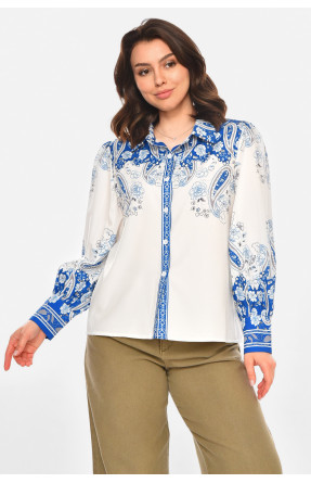 Рубашка женская белого цвета с принтом 212731C