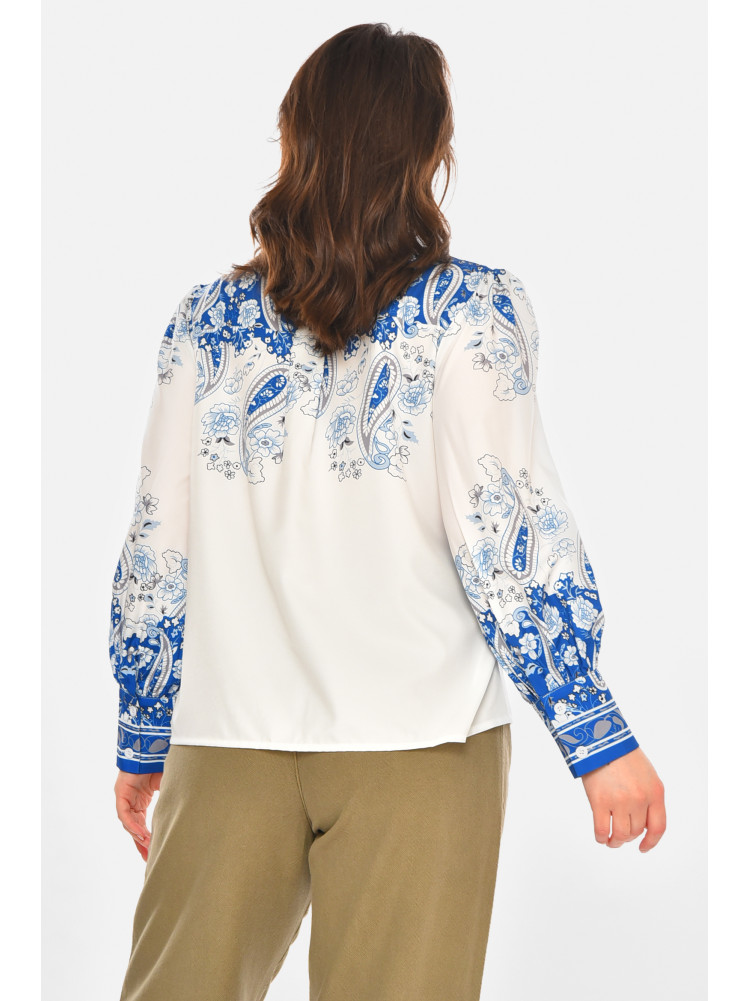 Рубашка женская белого цвета с принтом 212731C