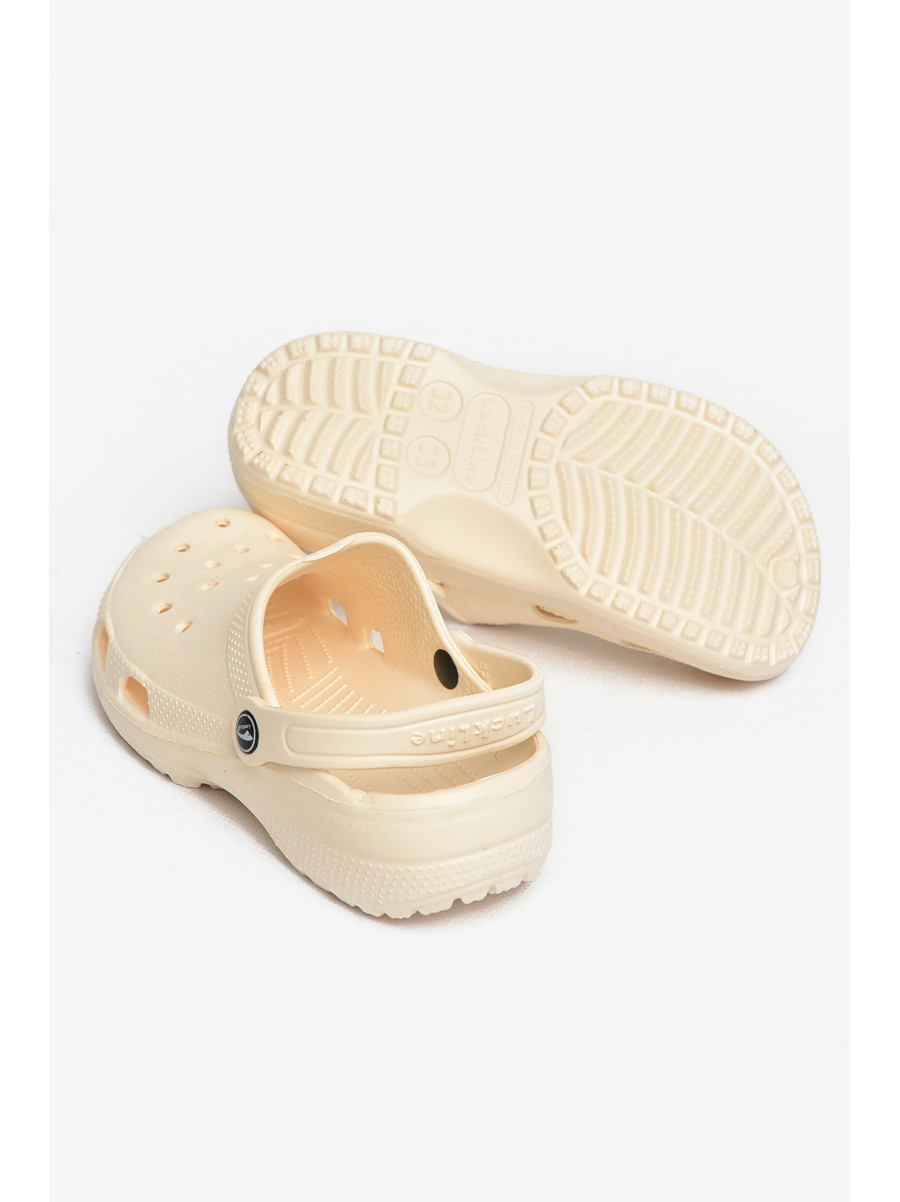 Кроксы детские молочного цвета 3001-3 212732C