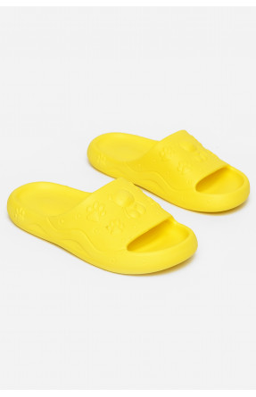Шлепки детские для девочки пена желтого цвета 5066-3 212741C Шлепки детские для девочки пена желтого цвета 5066-3 212741C
