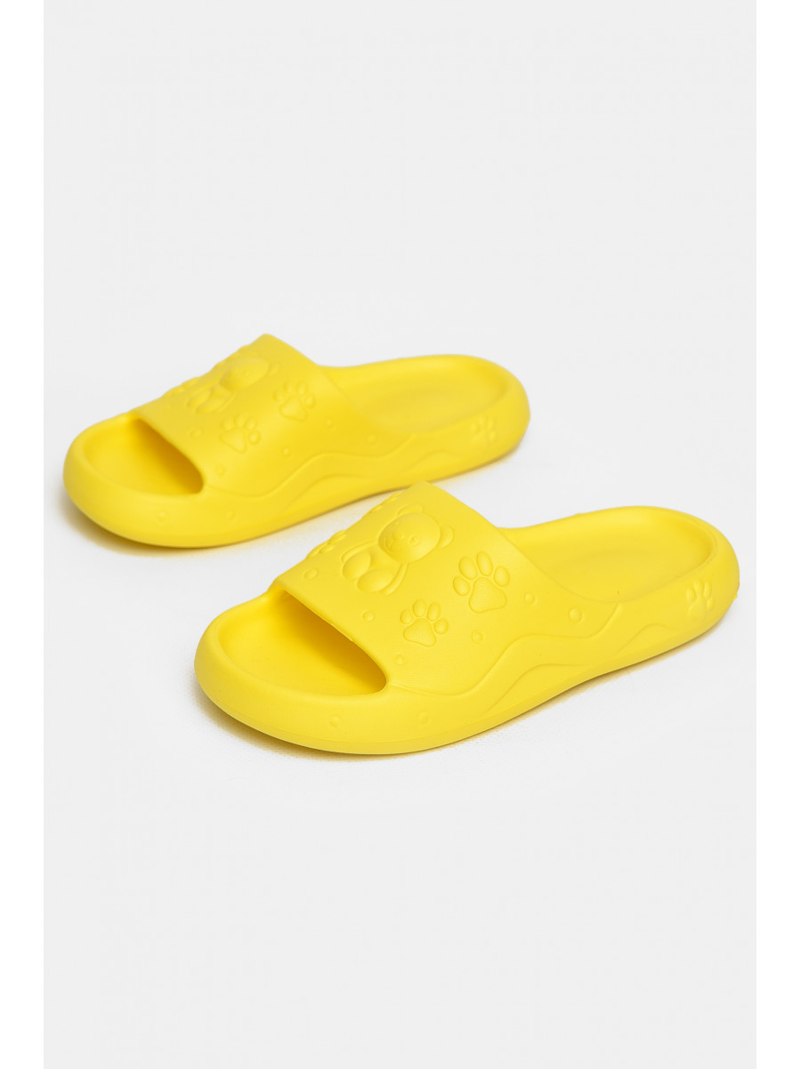 Шлепки детские для девочки пена желтого цвета 5066-3 212741C
