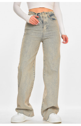 Джинси жіночі однотонні сірого кольору 212773C