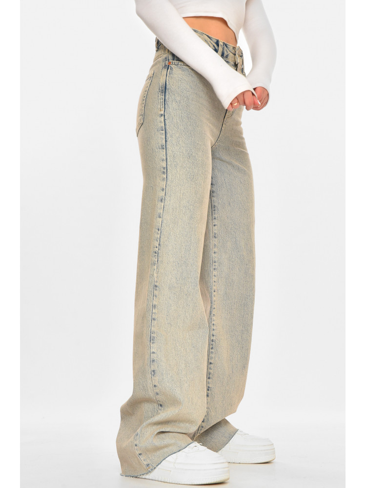 Джинси жіночі однотонні сірого кольору 212773C