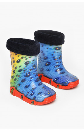 Сапоги резиновые детские синего цвета со съемным носком 212778C Сапоги резиновые детские синего цвета со съемным носком 212778C
