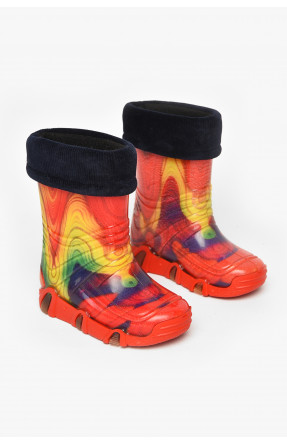 Сапоги резиновые детские красного цвета со съемным носком 212779C Сапоги резиновые детские красного цвета со съемным носком 212779C