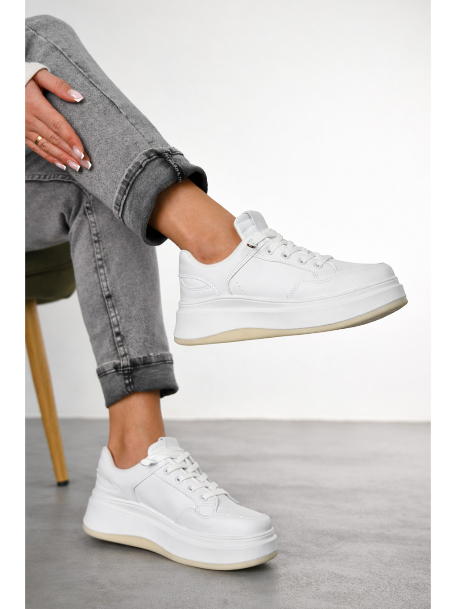 Кроссовки женские белого цвета Уценка в1-2 212783C