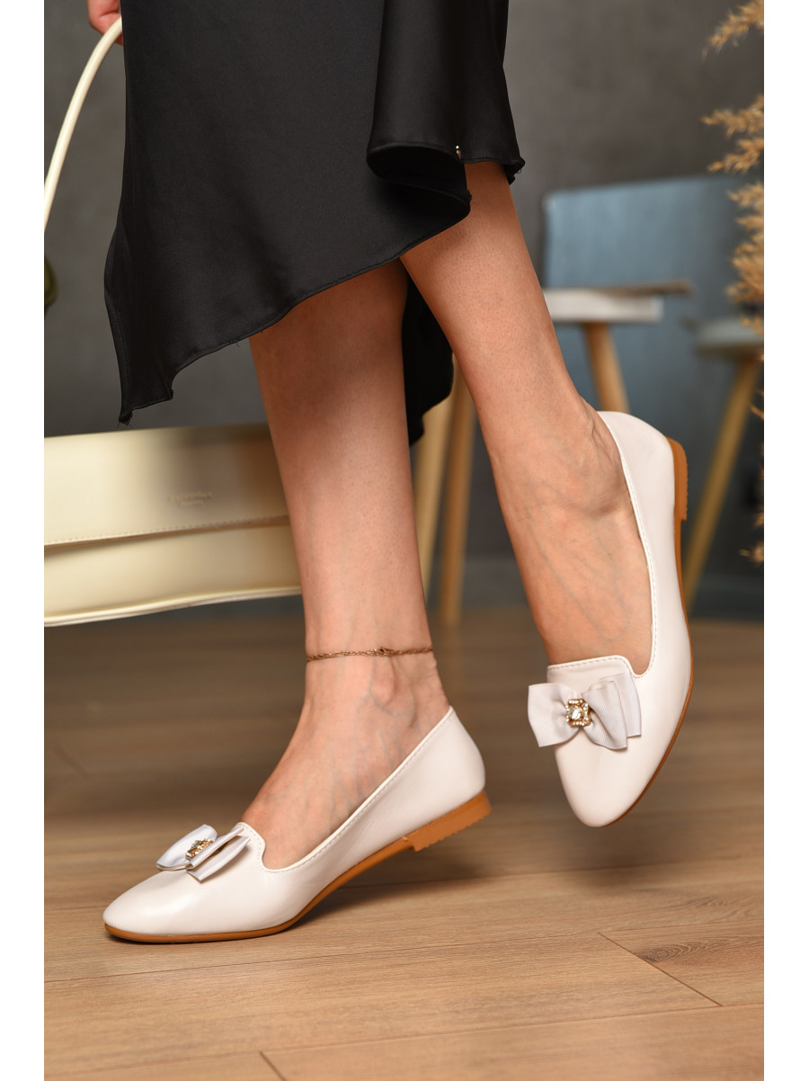 Балетки женские молочного цвета Уценка 783-5 212785C